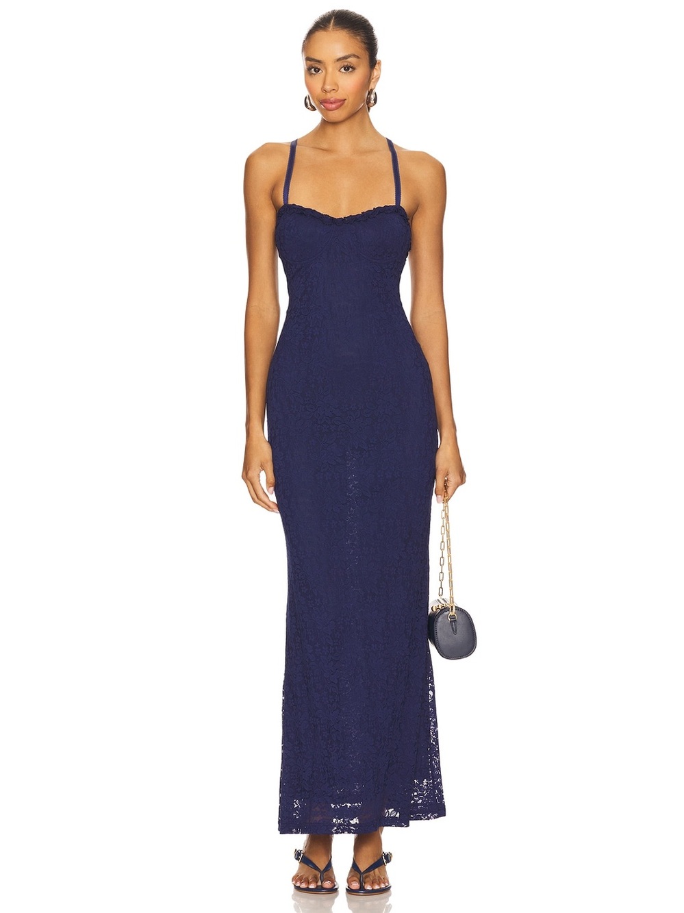 Runaway the Label Tasmin Maxi Dress in Navy